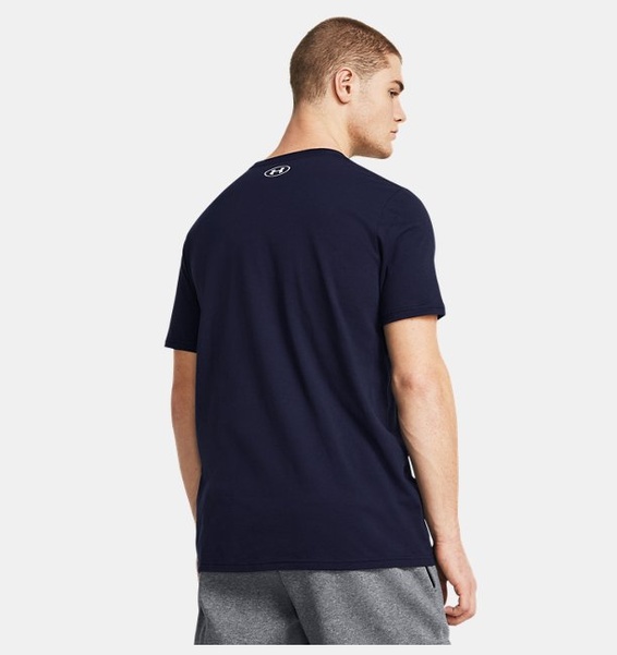 Lacivert Erkek UA Camo Chest Stripe Kısa Kollu T-shirt