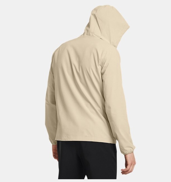 Bej Erkek UA Stretch Dokuma Rüzgarlık