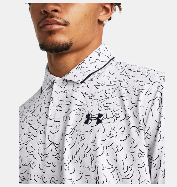 Beyaz Erkek UA Serin Tutan  Verge Polo