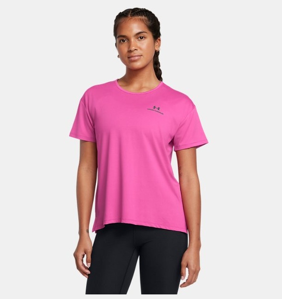 Pembe Kadın UA Vanish Energy Kısa Kollu 2.0 T-shirt