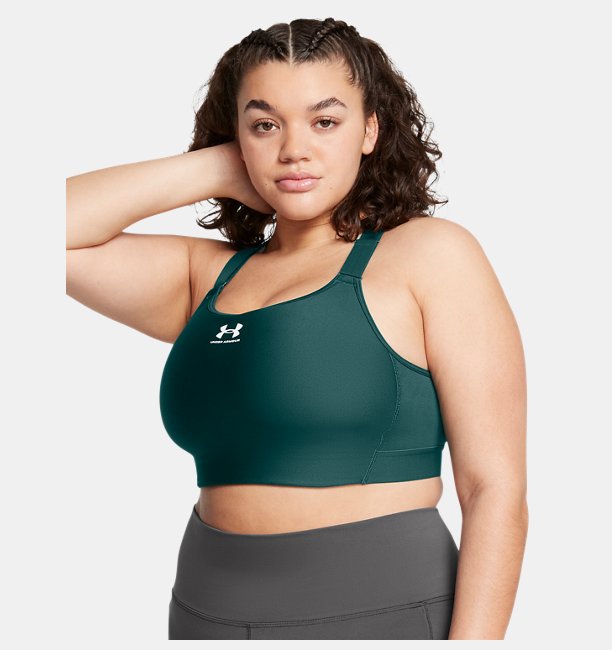 Kadın UA HeatGear High Spor Sütyeni Petrol Yeşili