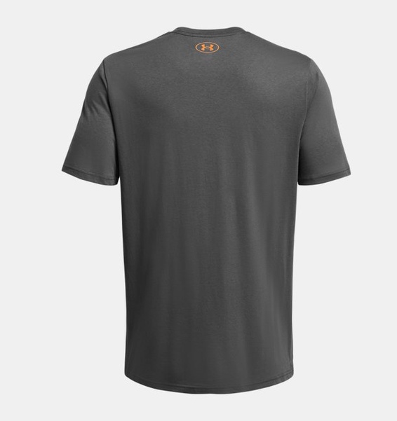 Gri Erkek UA Big Logo Fill Kısa Kollu T-shirt