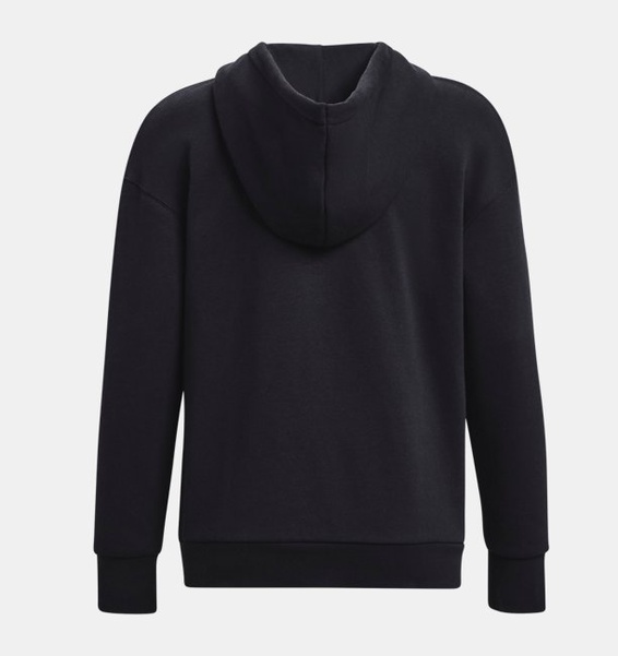 Siyah Kadın UA Essential Fleece Tam Boy Fermuarlı Üst