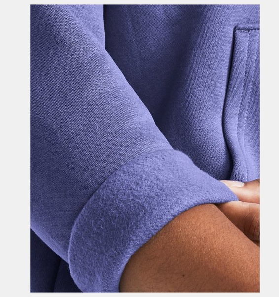 Mor Kadın UA Essential Fleece Tam Boy Fermuarlı Üst