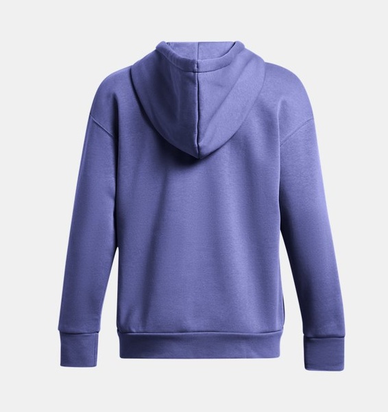 Mor Kadın UA Essential Fleece Tam Boy Fermuarlı Üst