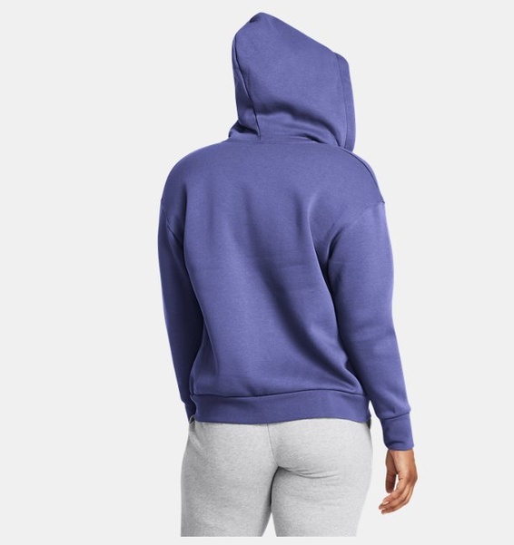 Mor Kadın UA Essential Fleece Tam Boy Fermuarlı Üst