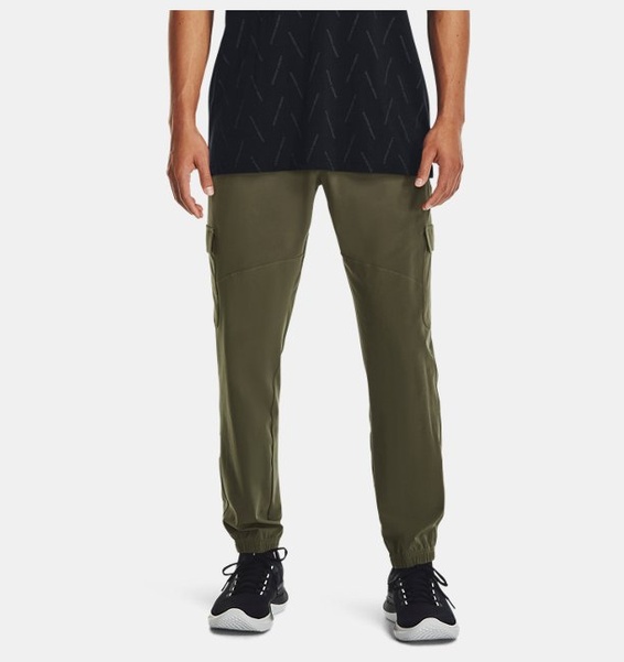 Haki Erkek UA Stretch Dokuma Cargo Eşofman Altı