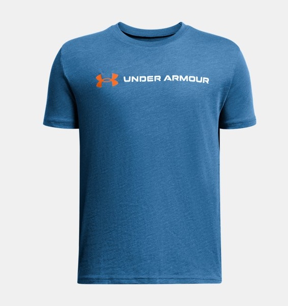 Mavi Çocuk UA Logo Wordmark Kısa Kollu Tişört