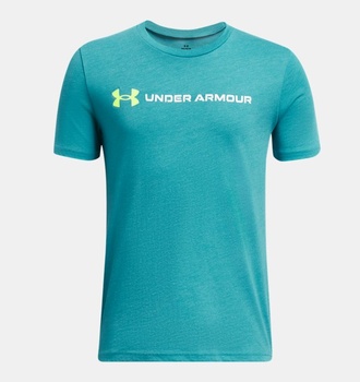 Çocuk UA Logo Wordmark Kısa Kollu T-shirt