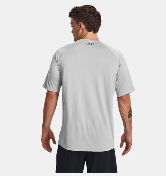 Gri Erkek UA Tech™ Baskılı Fill Kısa Kollu T-shirt