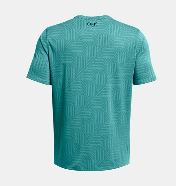 Petrol Yeşili Erkek UA Tech™ Pencereli Geotessa Kısa Kollu T-shirt