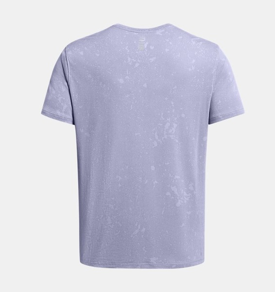 Lila Erkek UA Launch Splatter Kısa Kollu T-shirt