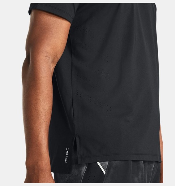 Siyah Erkek UA Launch Elite Kısa Kollu T-shirt