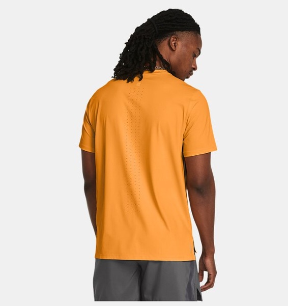 Turuncu Erkek UA Launch Elite Kısa Kollu T-shirt