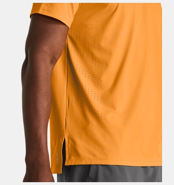 Turuncu Erkek UA Launch Elite Kısa Kollu T-shirt