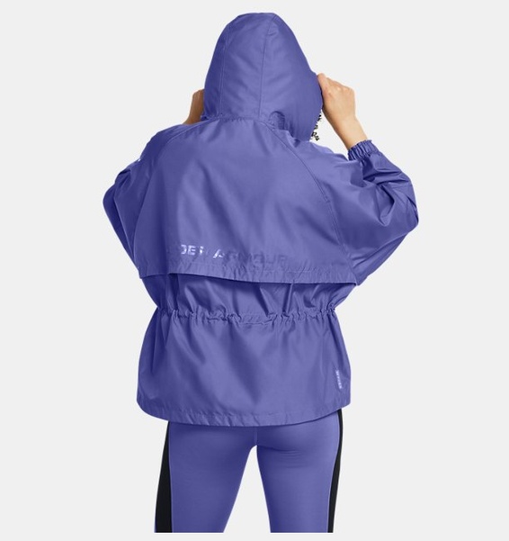 Mor Kadın UA Vanish Elite Dokuma Oversized Tam Boy Fermuarlı Mont