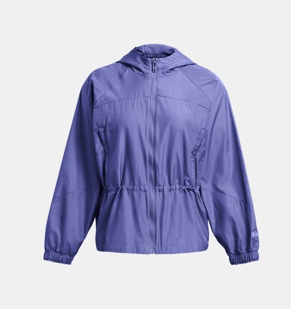 Mor Kadın UA Vanish Elite Dokuma Oversized Tam Boy Fermuarlı Mont