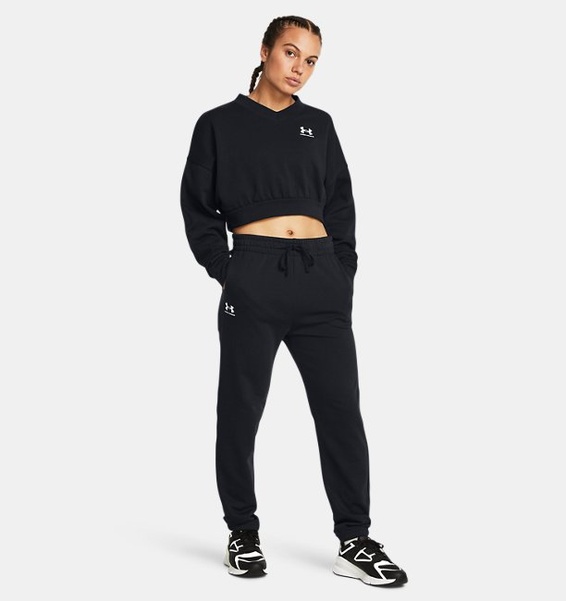 Siyah Kadın UA Rival Terry Eşofman Altı