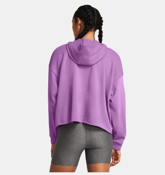 Mor Kadın UA Rival Terry Oversized Kapüşonlu Üst