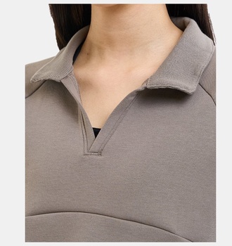 Kadın Unstoppable Fleece Rugby Crop Sweatshirt