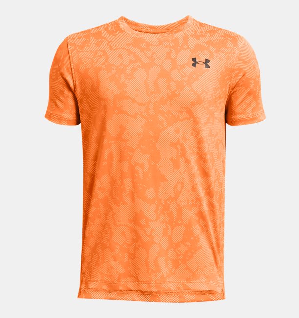 Erkek Çocuk UA Tech Vent Geode Kısa Kollu T-shirt Turuncu