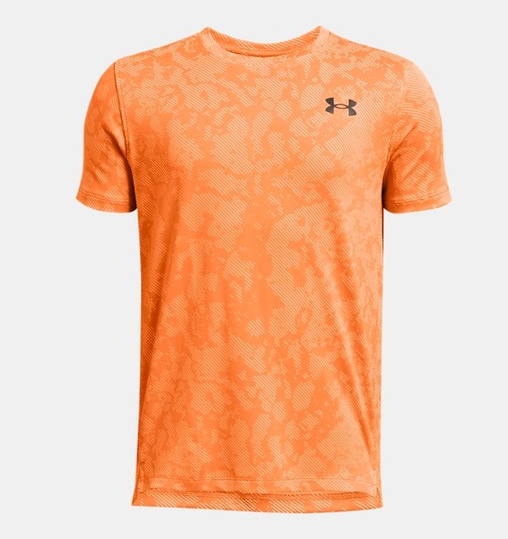 Turuncu Erkek Çocuk UA Tech Vent Geode Kısa Kollu T-shirt