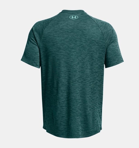 Petrol Yeşili Erkek UA Tech Textured Kısa Kollu T-shirt