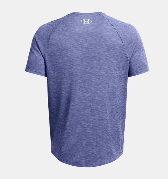 Mor Erkek UA Tech Textured Kısa Kollu T-shirt