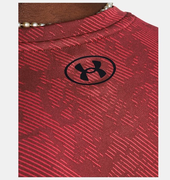 Kırmızı Erkek UA Tech Vent Geode Kısa Kollu T-shirt