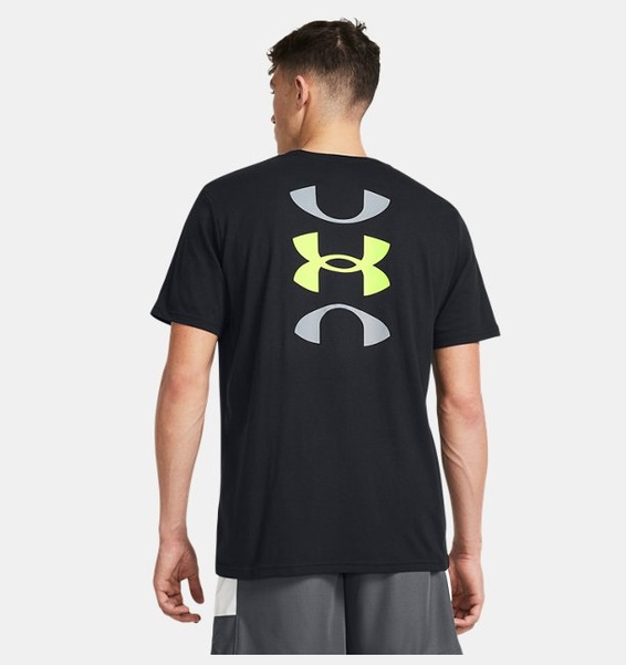 Siyah Erkek UA Bball Logo Court Kısa Kollu T-shirt