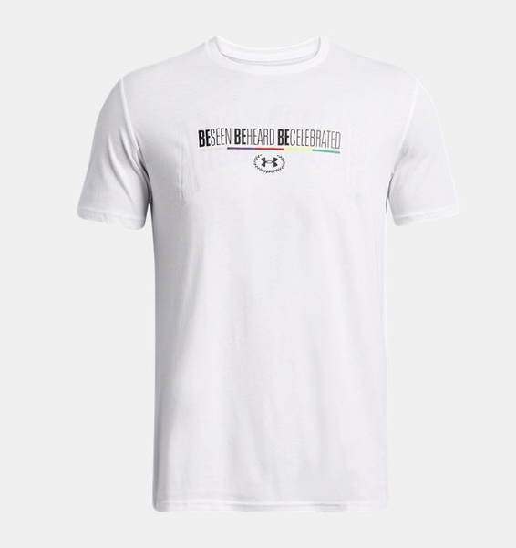 Beyaz Erkek UA Black History Month Kısa Kollu T-shirt
