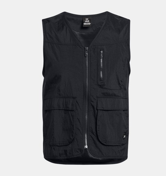 Siyah Erkek UA Legacy Crinkle Yelek