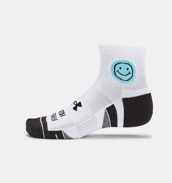 Beyaz Unisex UA Perf Tech Nvlty Qtr 3’lü Paket