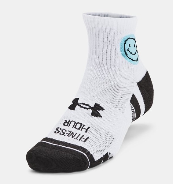 Beyaz Unisex UA Perf Tech Nvlty Qtr 3’lü Paket