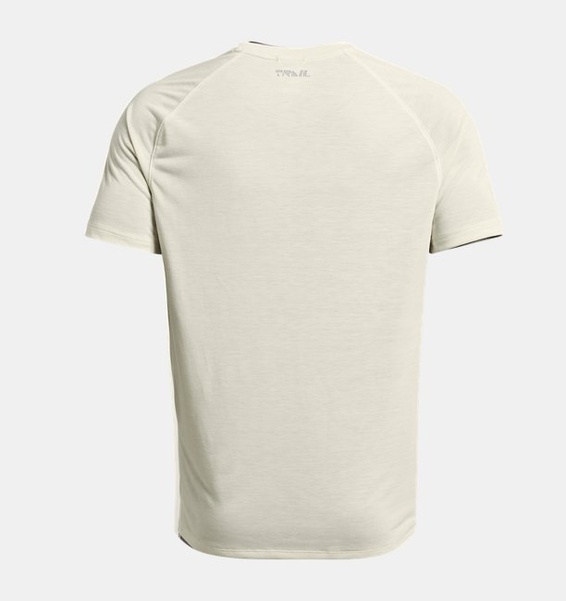 Bej Erkek UA Trail Run Kısa Kollu T-shirt