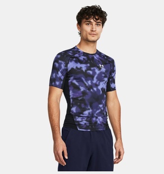 Erkek UA HeatGear® Armour Baskılı Kısa Kollu