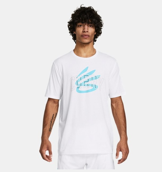 Beyaz Erkek Curry Champ Mindset Tişört