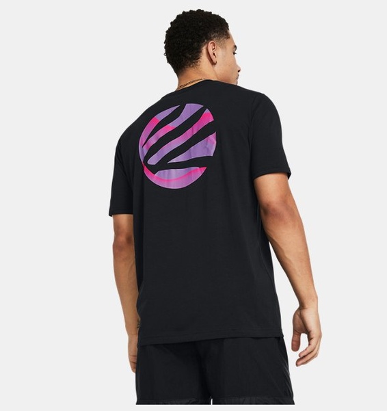 Siyah Erkek Curry Girl Dad T-shirt