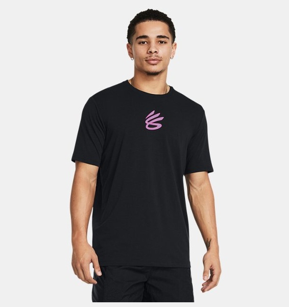 Siyah Erkek Curry Girl Dad T-shirt