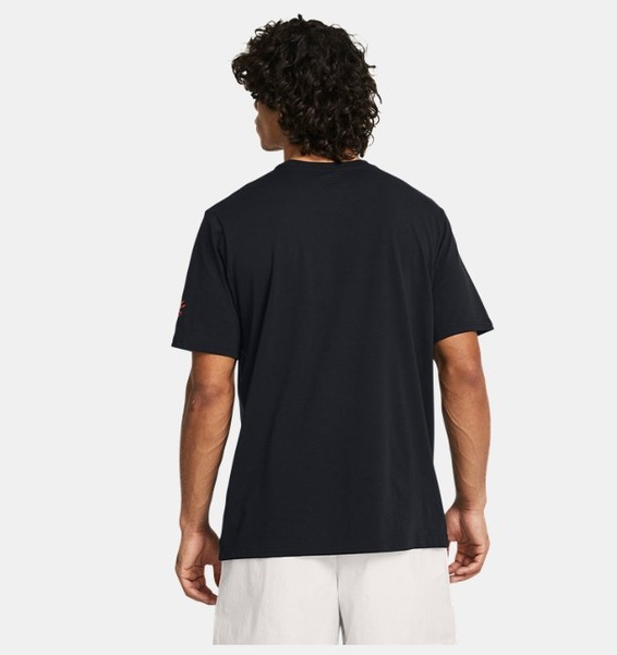 Siyah Erkek Curry Young Wolf T-shirt