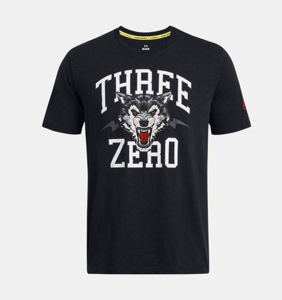 Siyah Erkek Curry Young Wolf T-shirt
