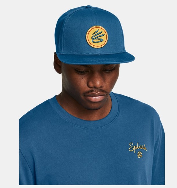 Petrol Mavisi Erkek UA Curry Flatbrim Snapback Şapka