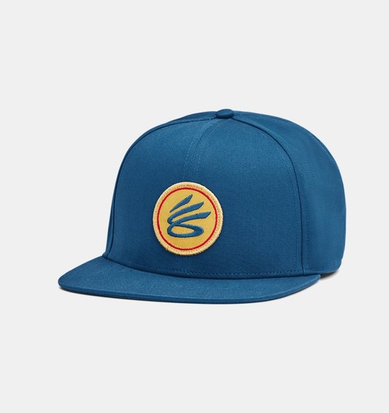 Petrol Mavisi Erkek UA Curry Flatbrim Snapback Şapka