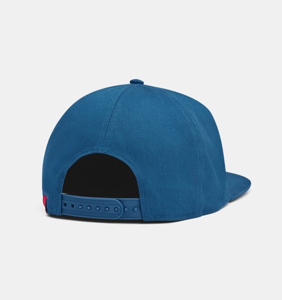 Petrol Mavisi Erkek UA Curry Flatbrim Snapback Şapka