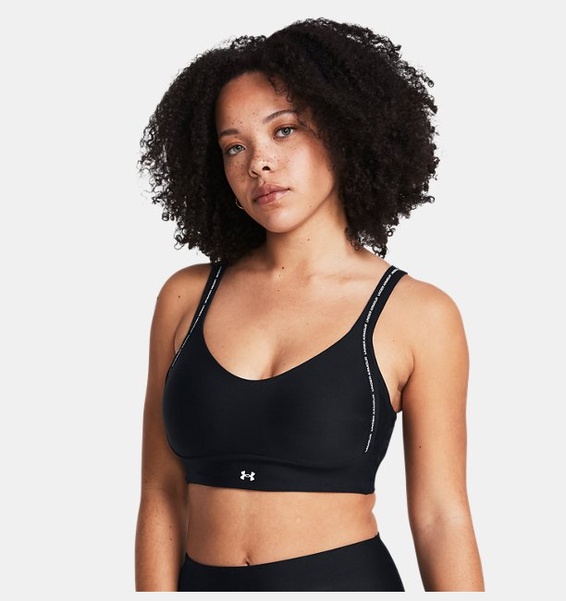 Siyah Kadın UA Infinity 2.0 Low Strappy Spor Sütyeni