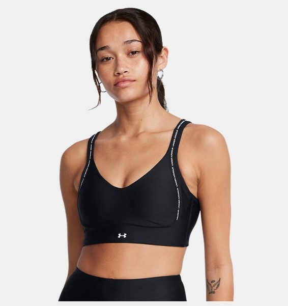 Siyah Kadın UA Infinity 2.0 Low Strappy Spor Sütyeni