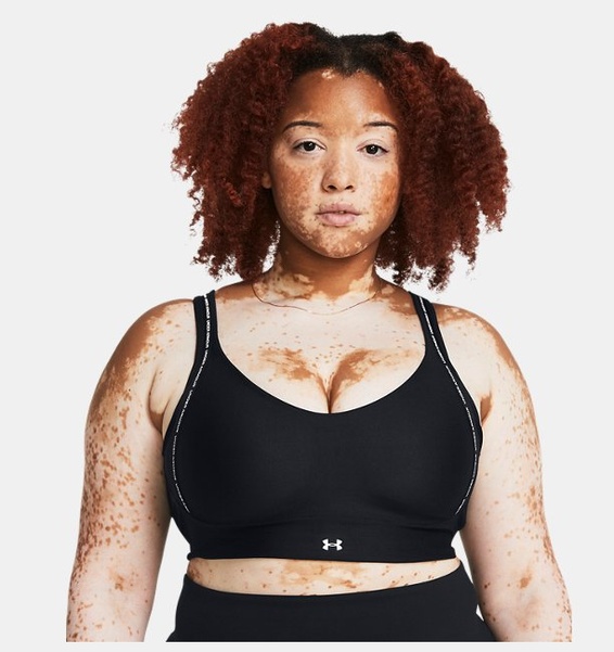 Siyah Kadın UA Infinity 2.0 Low Strappy Spor Sütyeni