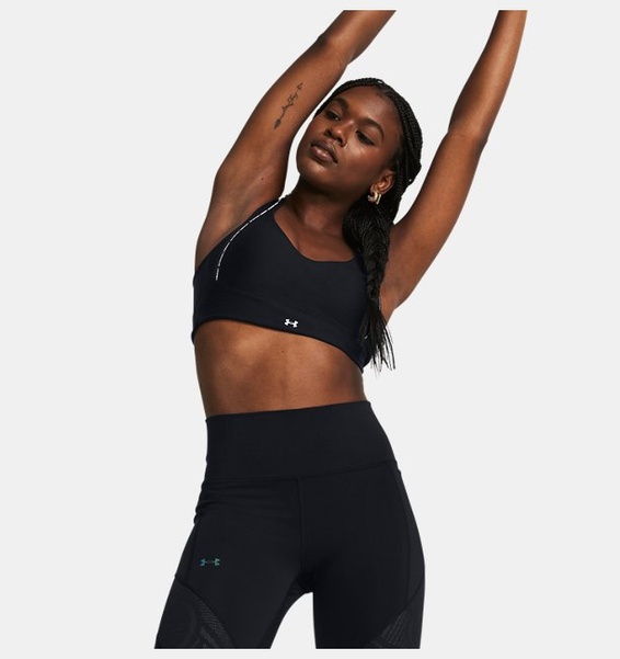 Siyah Kadın UA Infinity 2.0 Low Strappy Spor Sütyeni