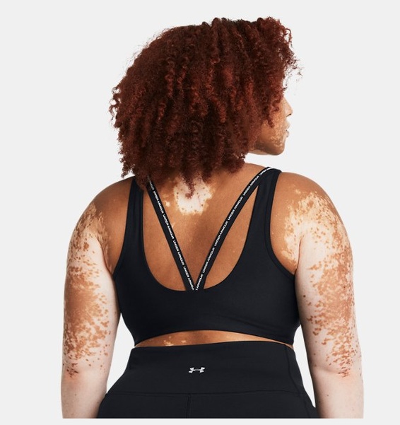 Siyah Kadın UA Infinity 2.0 Low Strappy Spor Sütyeni