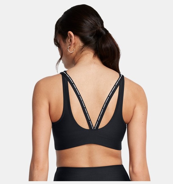 Siyah Kadın UA Infinity 2.0 Low Strappy Spor Sütyeni